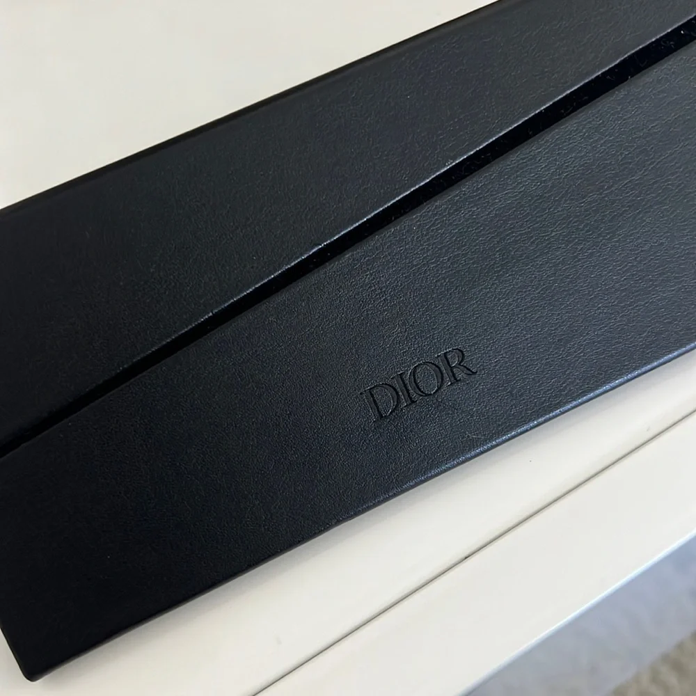 Christian Dior Abstract Aviator Sunglasses Pink Lens Milk/Gold Frame with Case - Picture 7 of 9